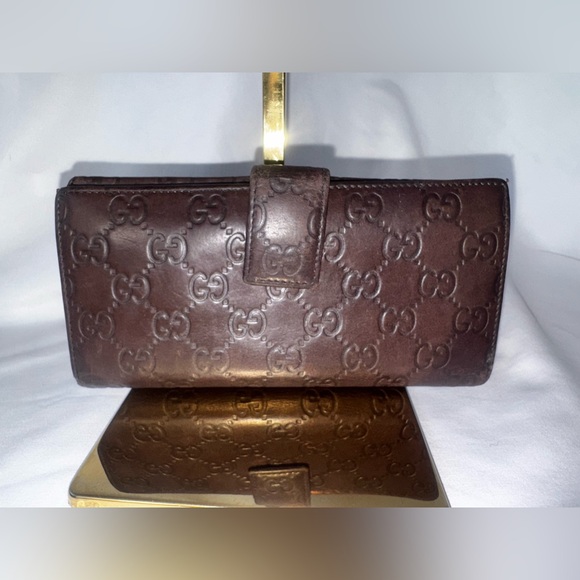 GUCCI WALLET LONG BROWN IN PRISTINE CONDITION! 100% AUTHENTIC - Picture 2 of 9